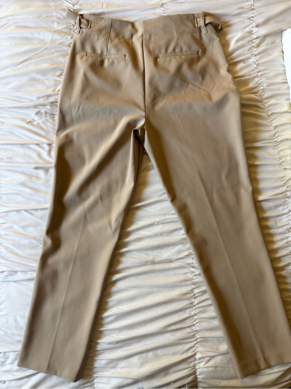 Rachel Zoe Tan High-Rise Tailored Trousers with Self-Tie Waist - Picture 2 of 3